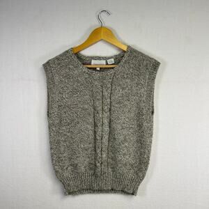 Woman's Sweater Vest - Size L Grandpa Academia Vintage Fall Winter‎